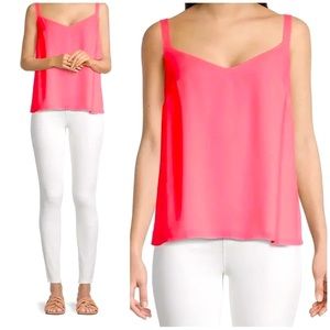 Lilly Pulitzer Nadia Satin Cami Nadia V-Neck Cami top